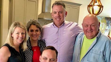 Celebrating Thanksgiving in 2018—Amanda with her parents, Charles and Patsy Raney and her two brothers, Chris and Chad.